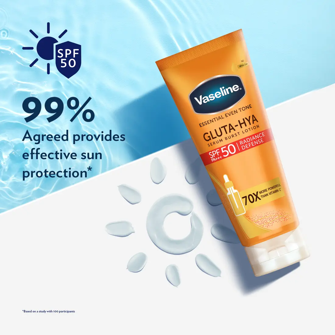Vaseline Lotion Gluta-Hya Spf 50+ 180 ml - view 3