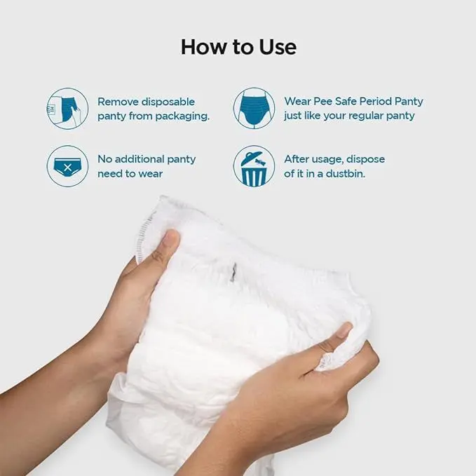 PeeSafe Disposable Period Panties L-XL size 4 Panties  - view 2