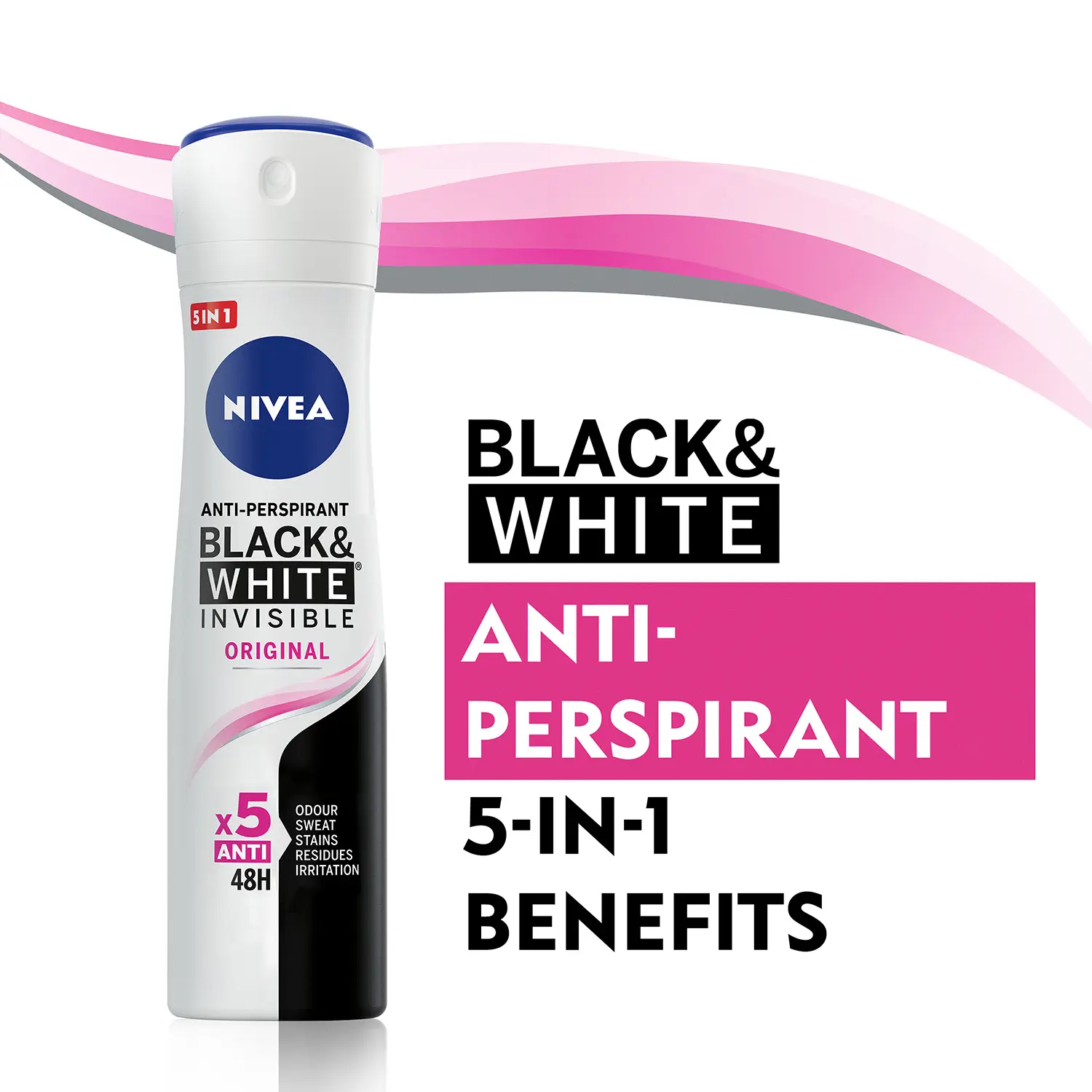 Nivea Black & White Female Deodorant 150 ml - view 3