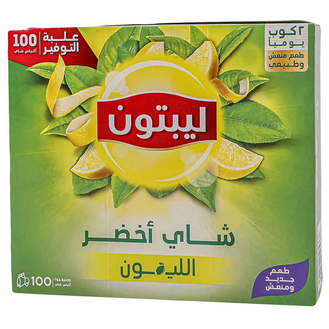 Lipton Green Tea Lemon 100 Teabags - view 1