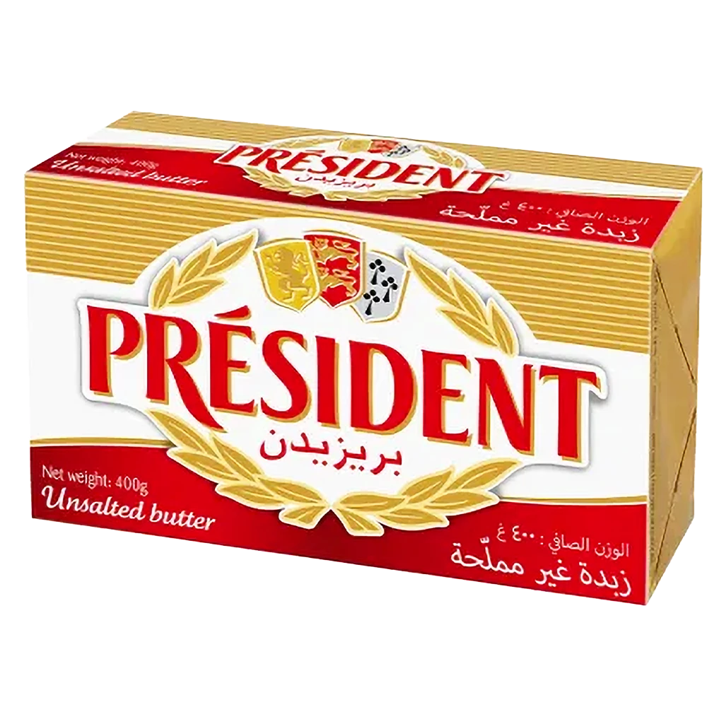 بريزيدن زبدة غير مملحة 400 جم