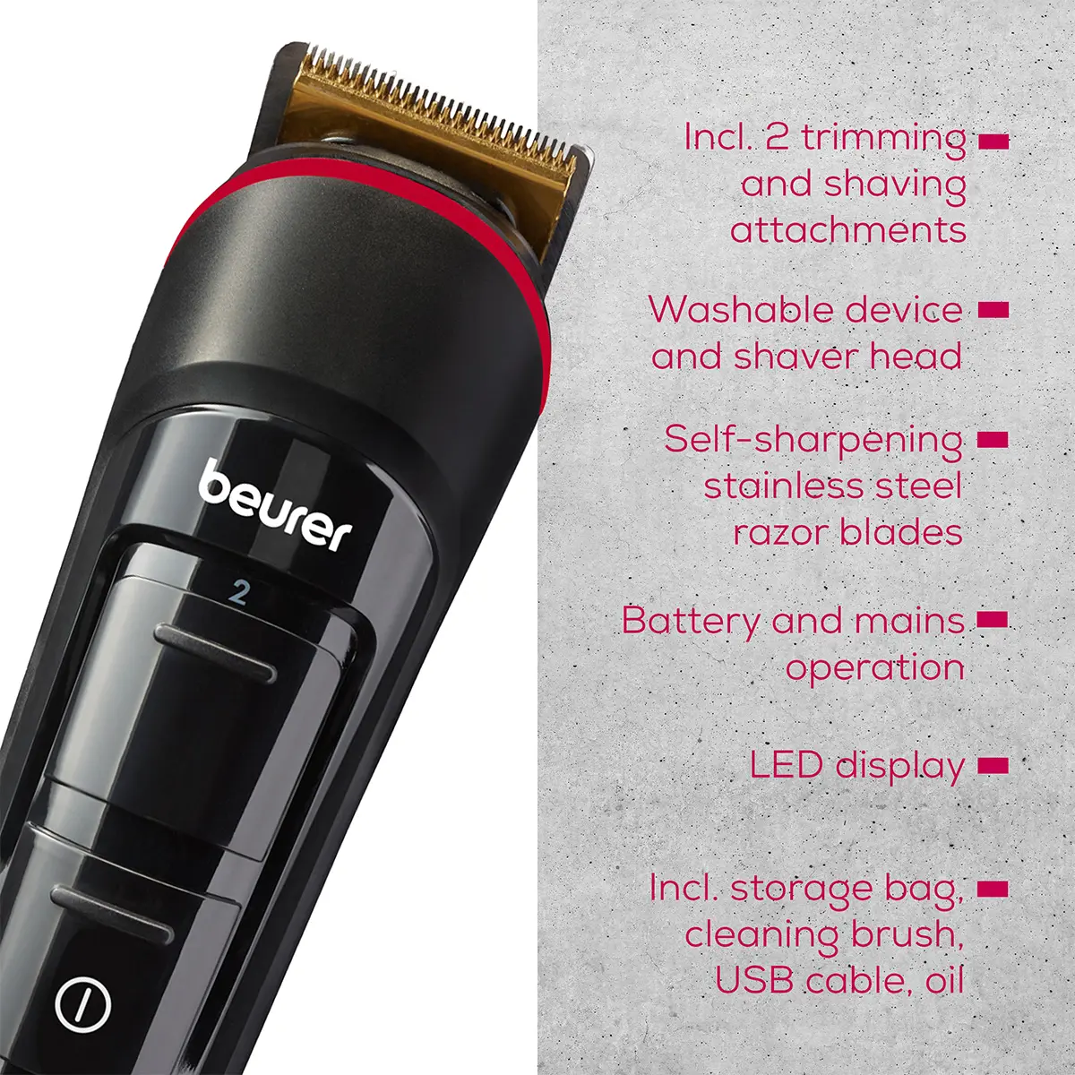Beurer Beard Trimmer MN4X - view 4
