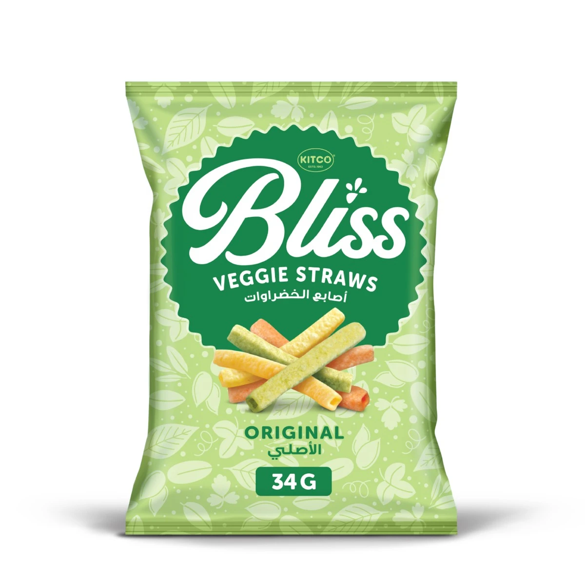 Kitco Bliss Veggie Strawas Original 34 gm