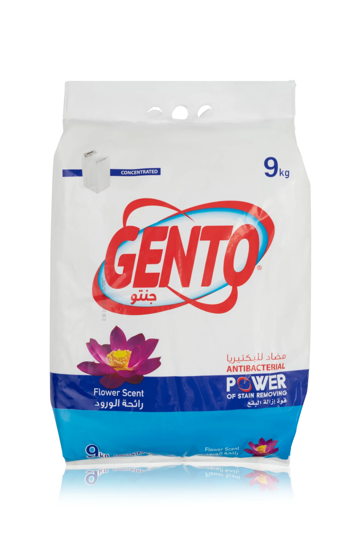 Gento Powder Detergent Flower Scent High Foam 9 kg 
