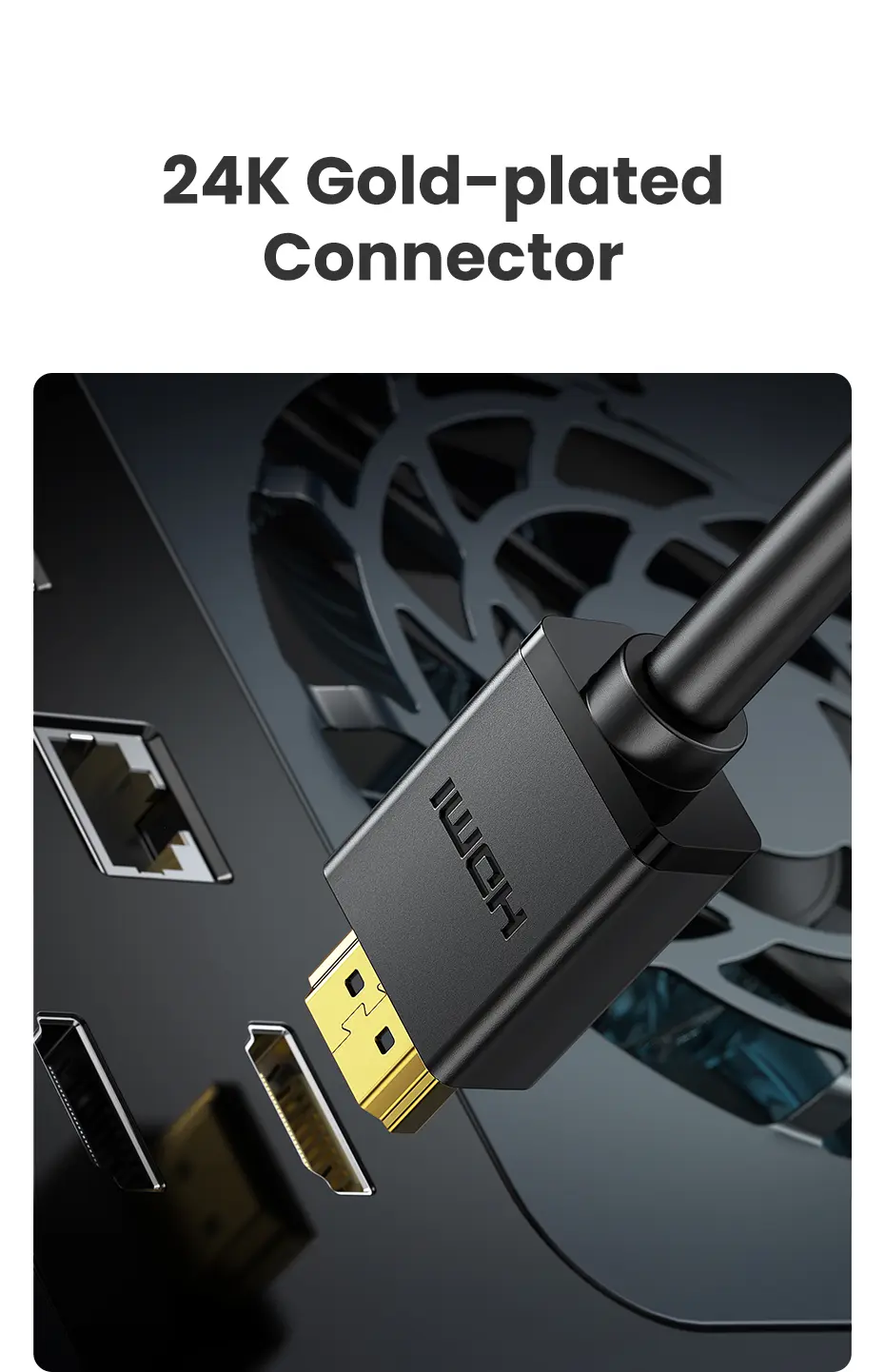 Ugreen HDMI Cable 2m Black - view 6