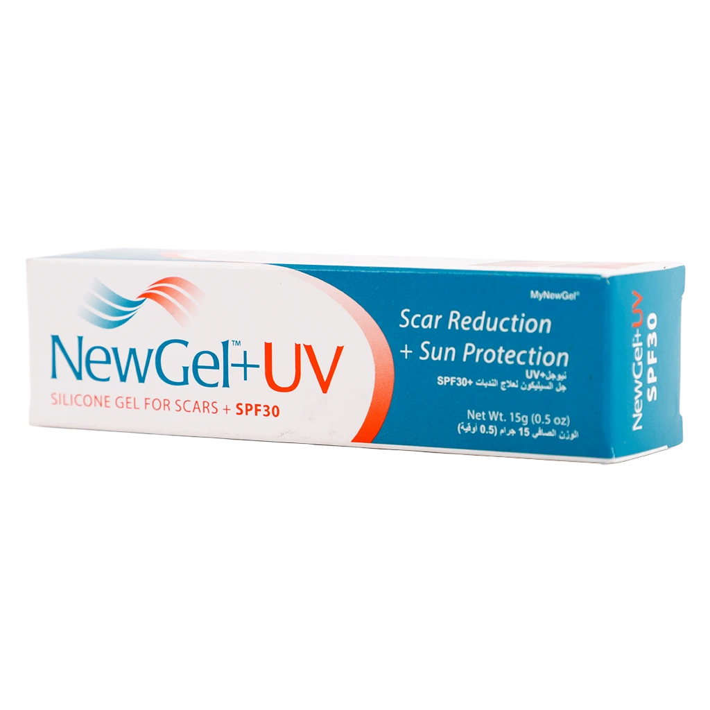 Newgel UV silicone gel for scars 30 spf  15 gm