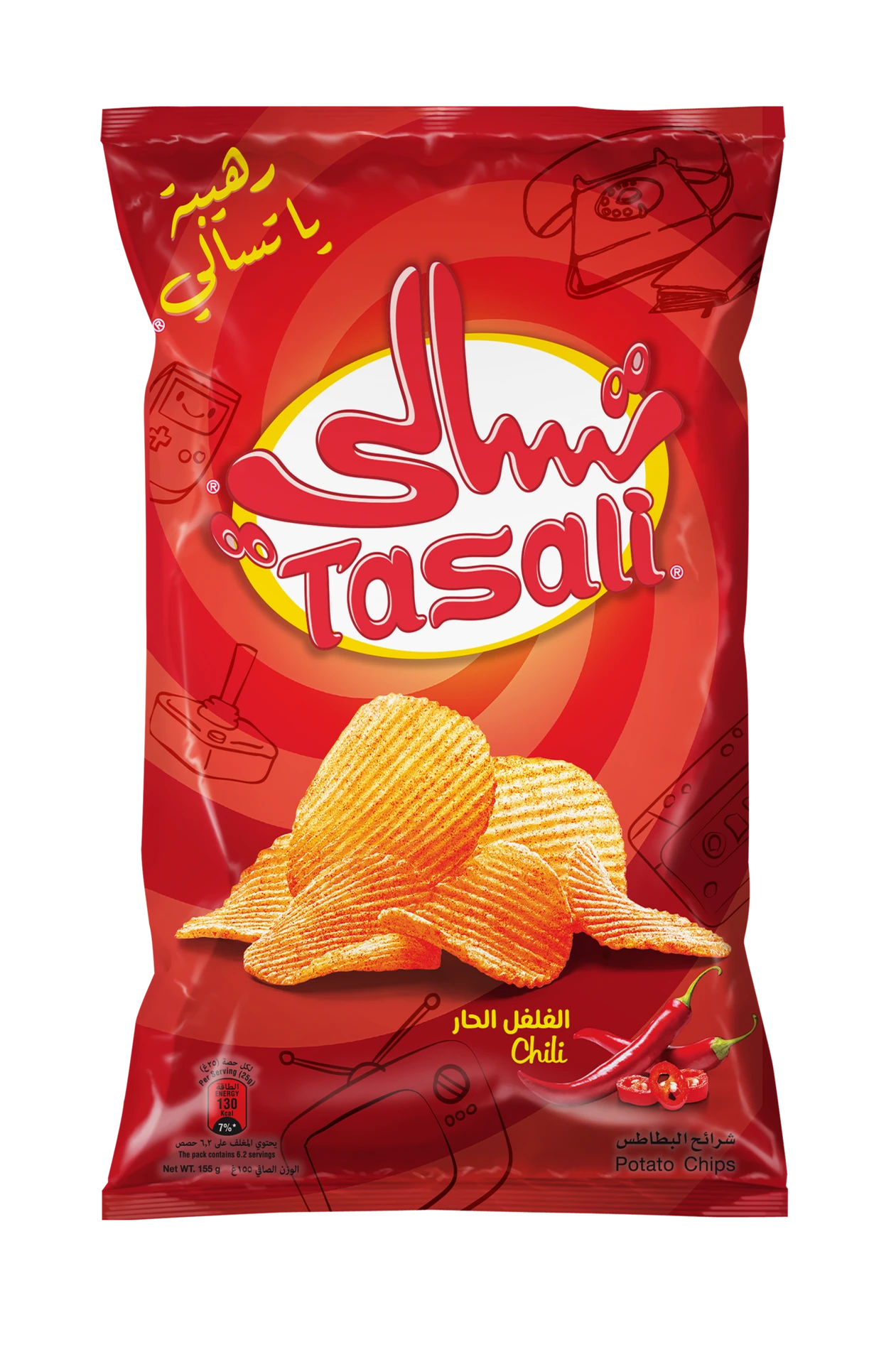 Tasali Potato Chips Chilli 155 gm
