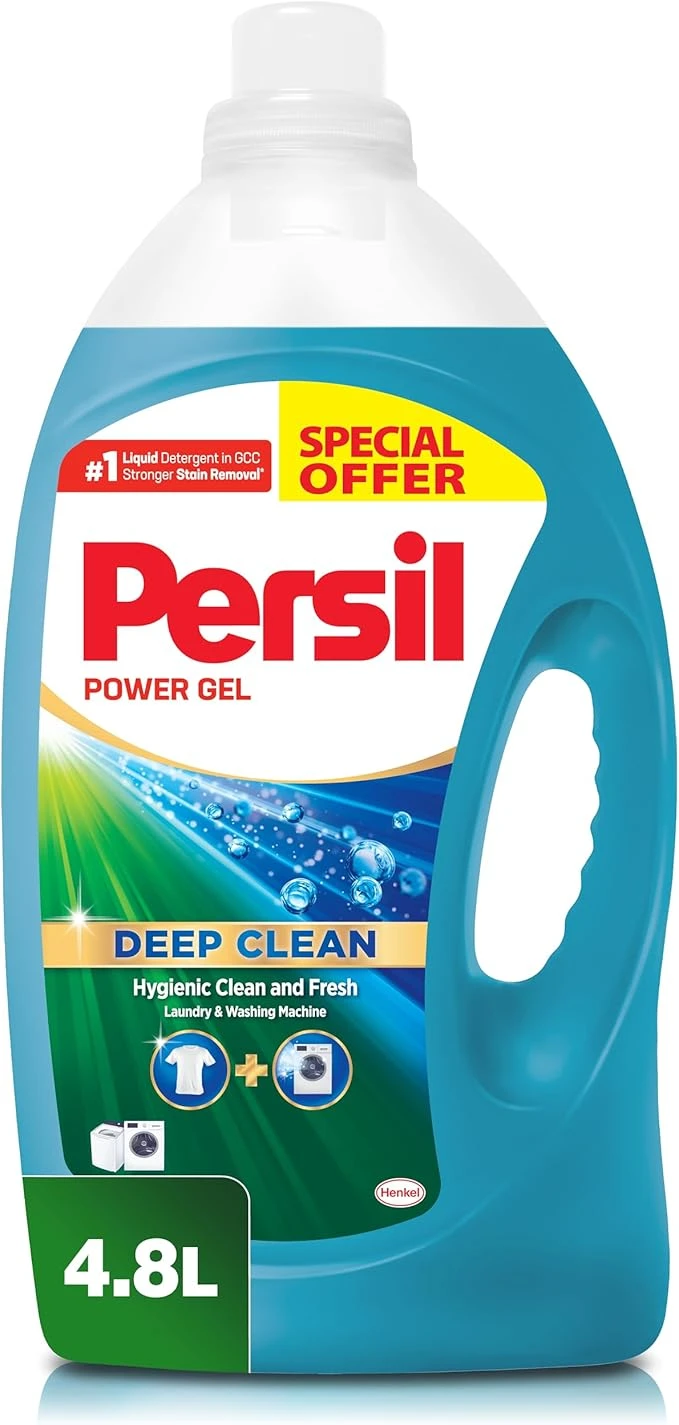 Persil Power Gel Laundry Detergent Low Foam 4.8 Ltr Promo
