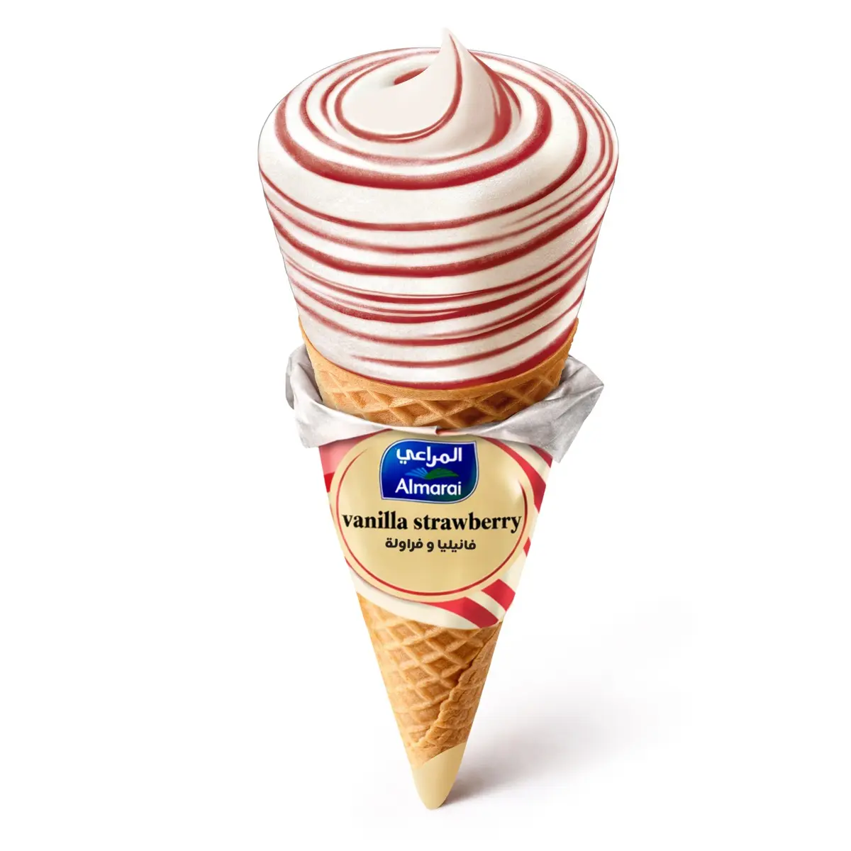 Almarai Ice Cream Cone Vanilla Strawberry 120 ml - view 2