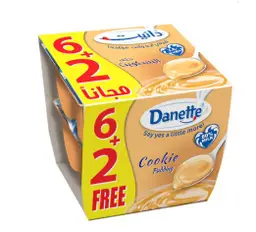 دانيت - حلوى كوكي بودنج 90 جم 6+2 مجانا