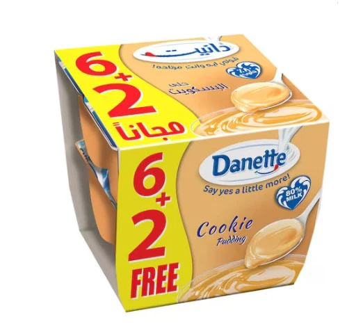 Danette Dessert Cokie Pudding 90 Gm 6+2 Free 