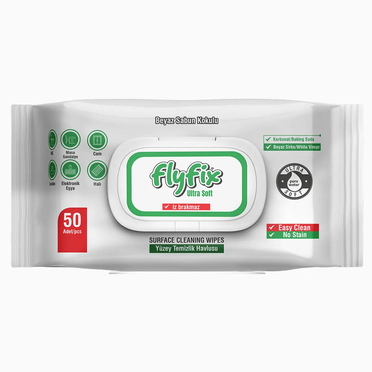 Flyfix Surface Cleaning Wips 50 pcs - view 1