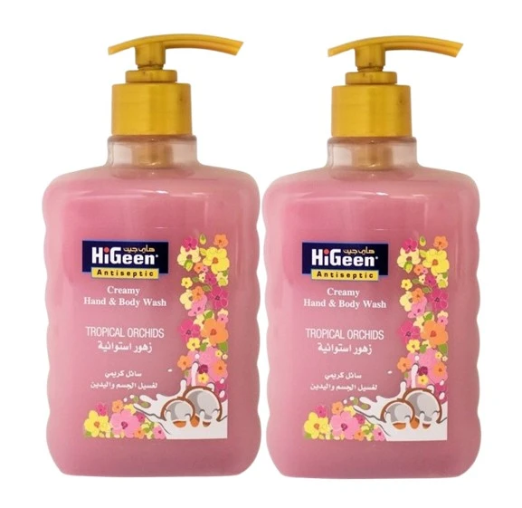 Higeen Creamy Hand & Body Wash Tropical Orchids 500MlX2