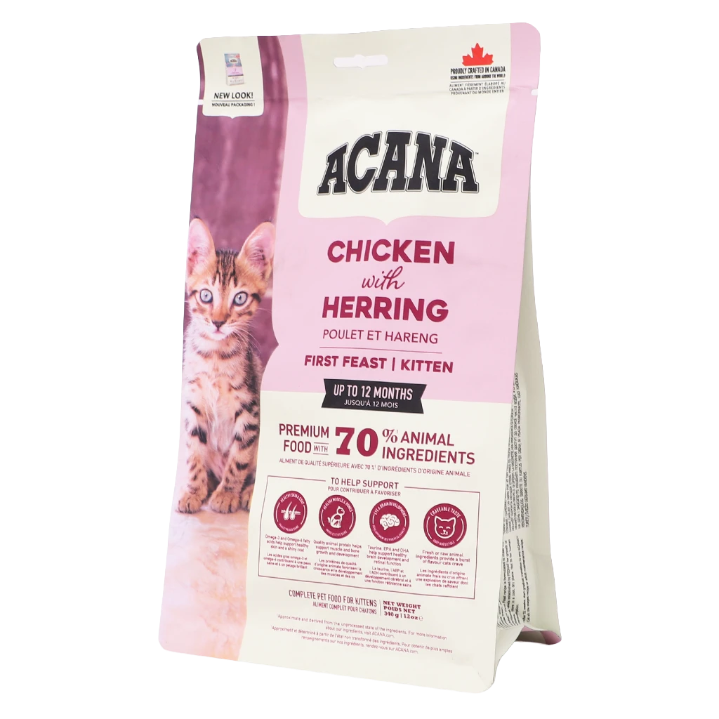 Acana First Feast Dry Food for Kittens Chicken & Herring  340 gm