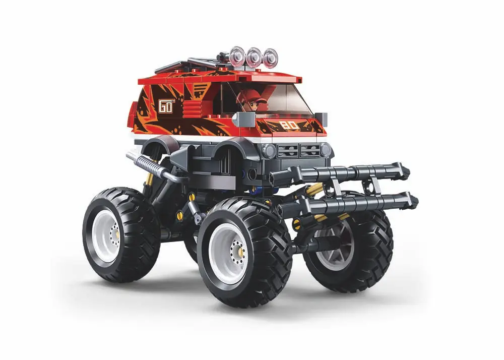 Sluban Red Desert Car Assembly 261 pcs - view 4