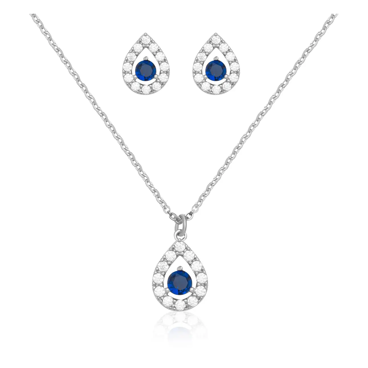 Navaro Necklace and Earrings Set Soraya Kids Medical Silver  - view 1