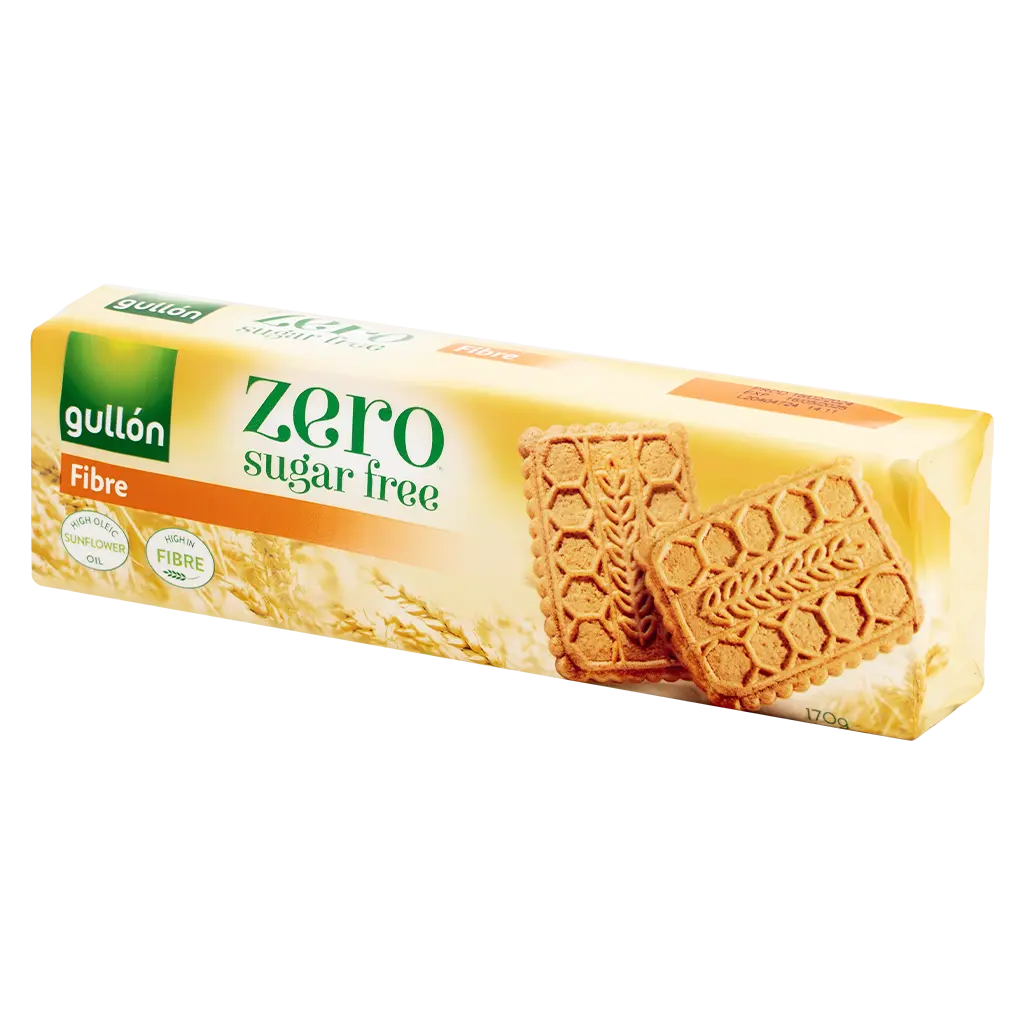 Gullon Zero Fiber Biscuit Sugar Free  170G - view 1