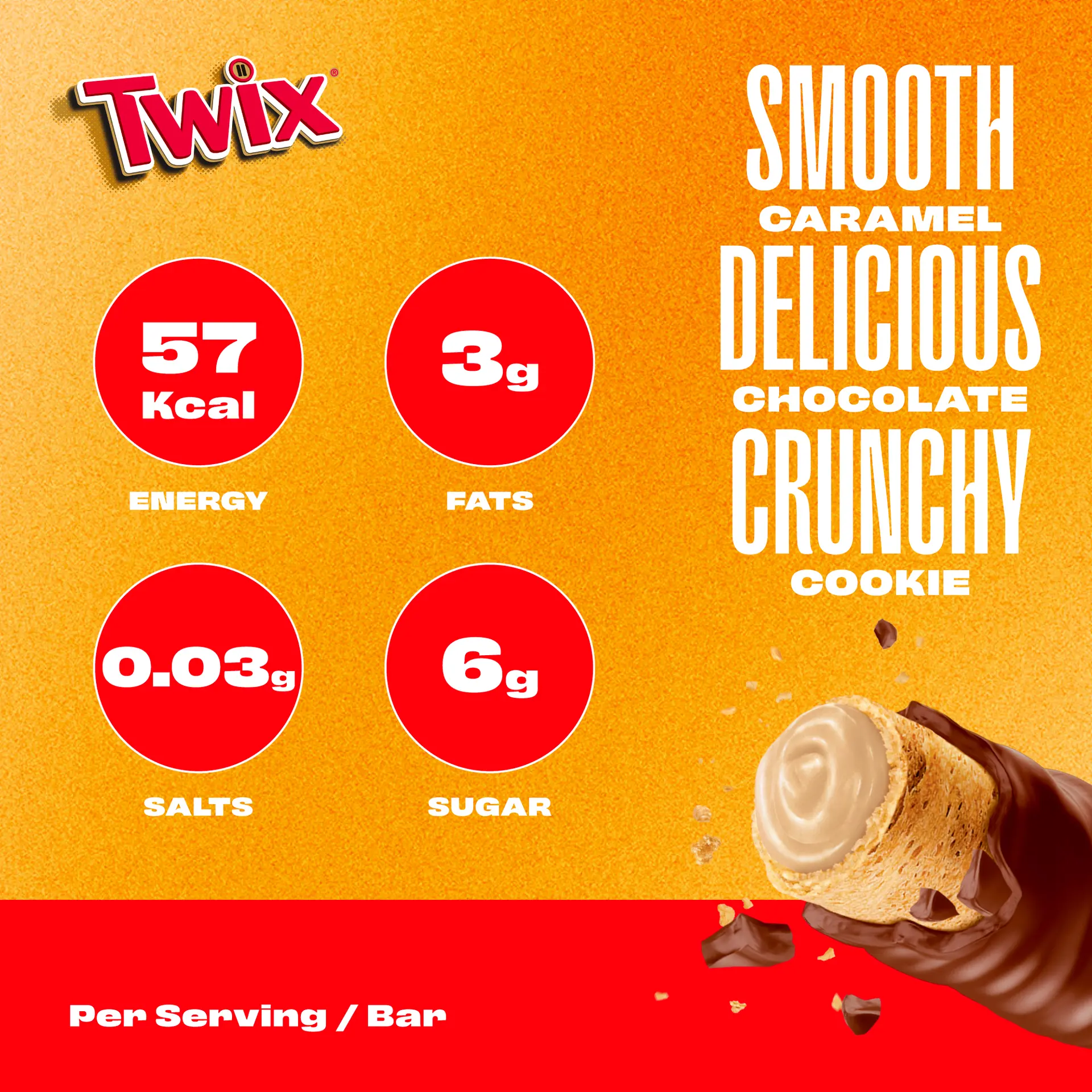 Twix Caramel Wafer Covered with Chocolate 22.5 gm - view 6