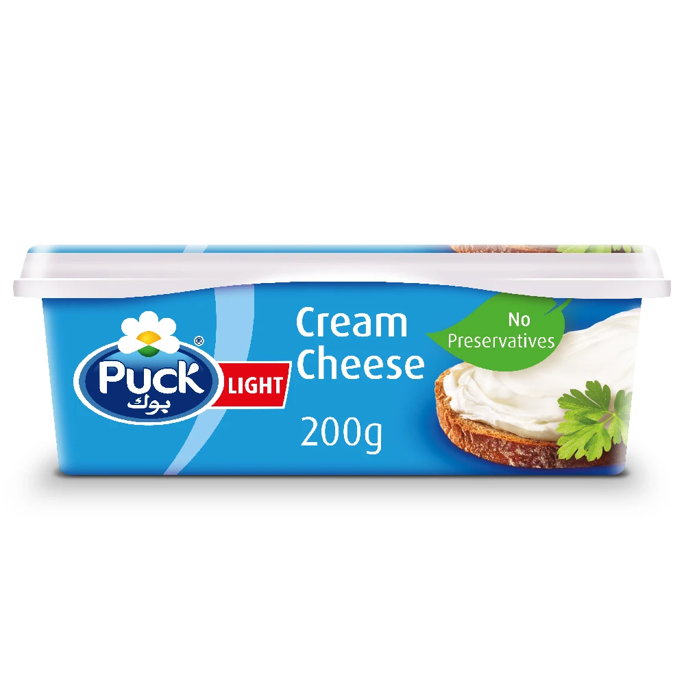 Puck Tub Light Cream Cheese 200 gm
