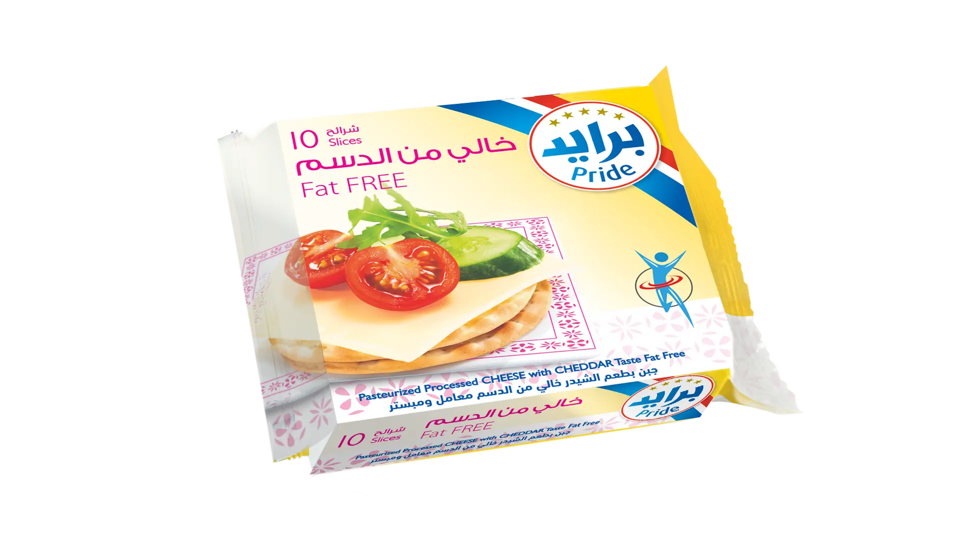 برايد جبنة شيدر شرائح اكسترا لايت خالية من الدسم 200 جم  - view 1