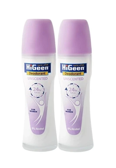 Higeen Deodorant Unscented For Women 75MlX2