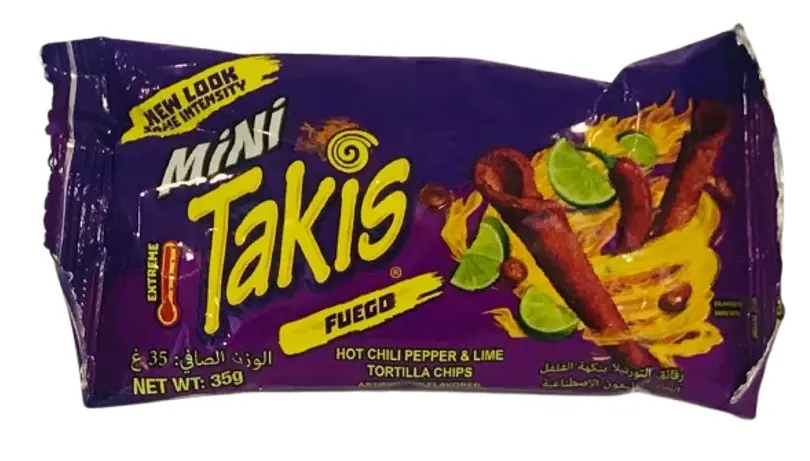 Takis Tortilla Chips Mini Fuego Pepper & Lime 35 Gm - view 1