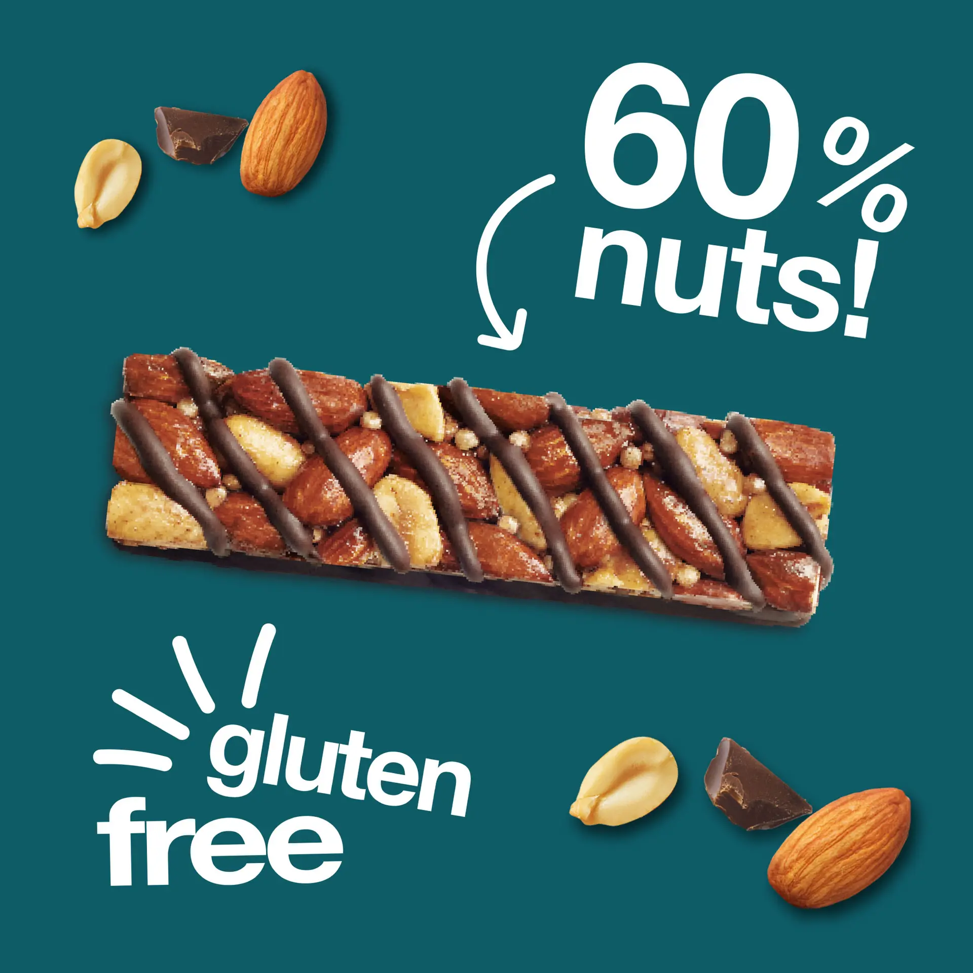 Be Kind Dark Chocolate Nuts & Seasalt Bar 40 gm - view 4