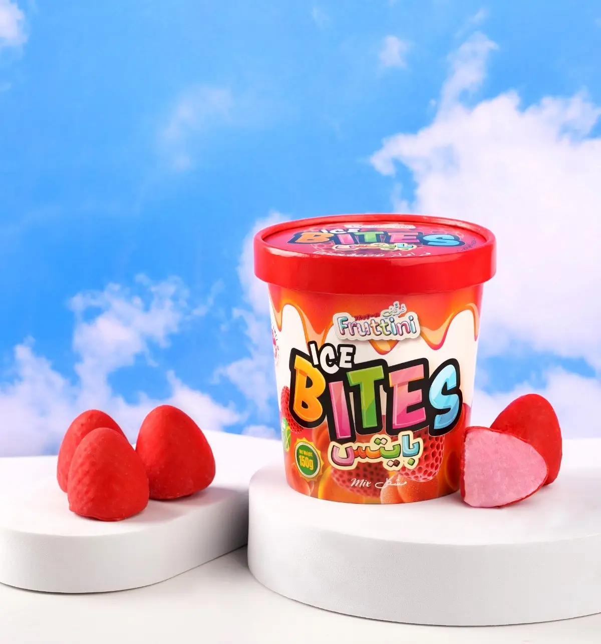 Fruttini Ice bites Strawberry 150 gm - view 2