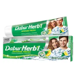 Dabur Herbal Intense Fresh Gel Toothpaste 150g+Toothbrush