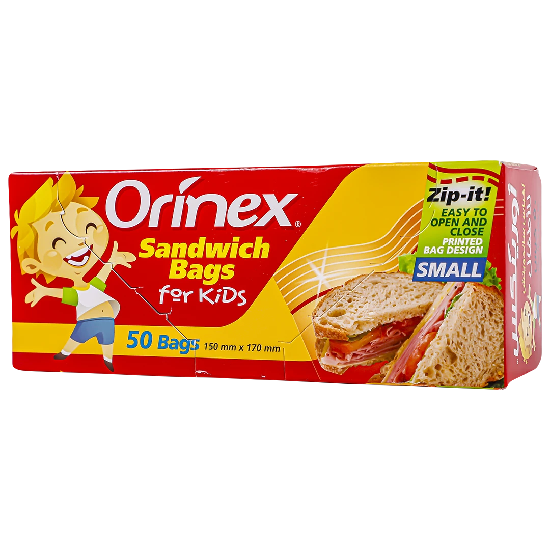 Orinex Sandwich Bags For Kids small size 50 pcs