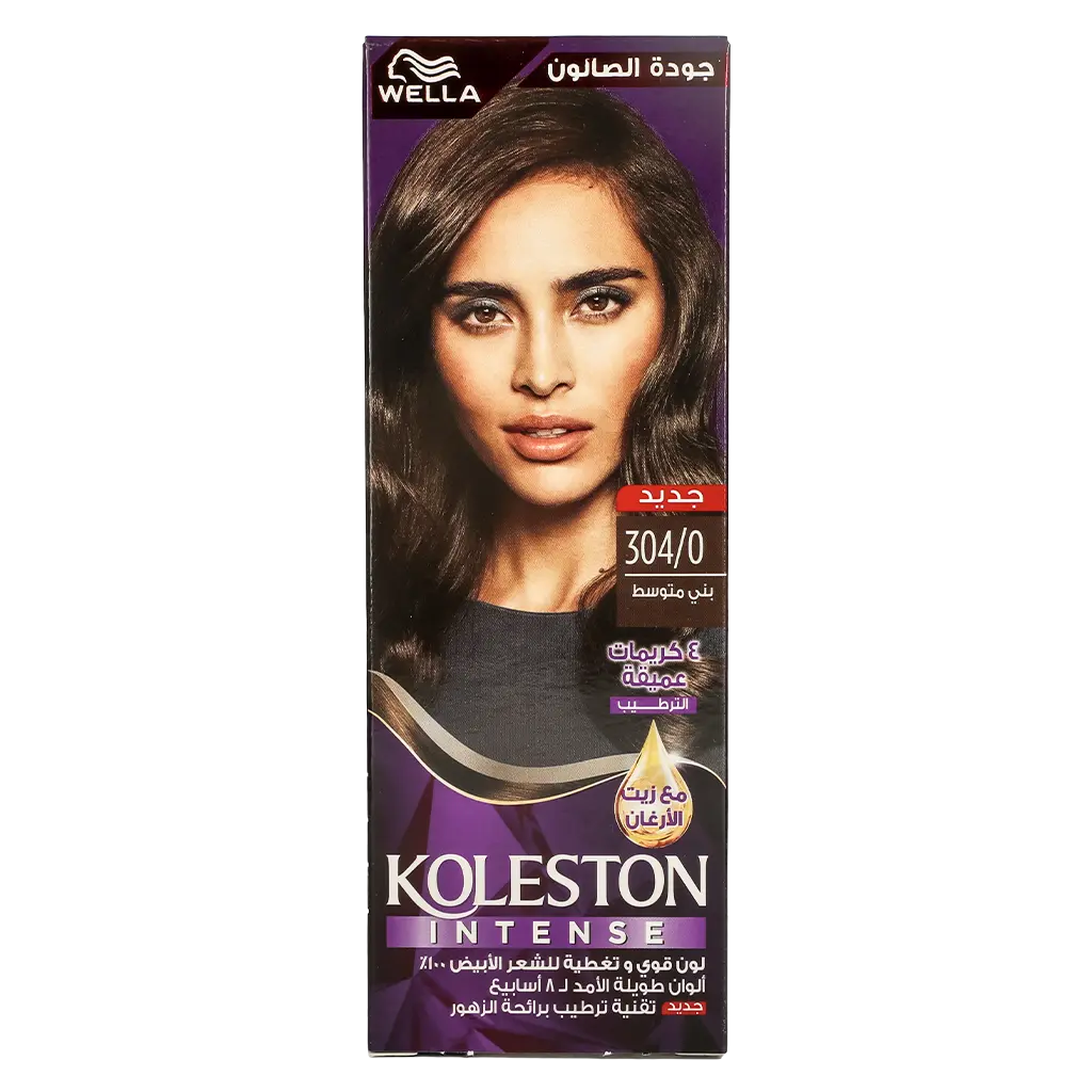 Wella Koleston Hair Colour Creme 304/0 Medium Brown 100 ml - view 2