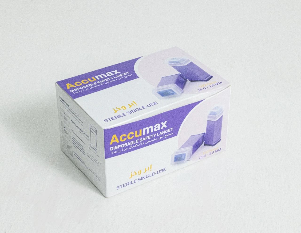Accu Max Disposable Sterile Single Use 1.8 mm 100 pcs 