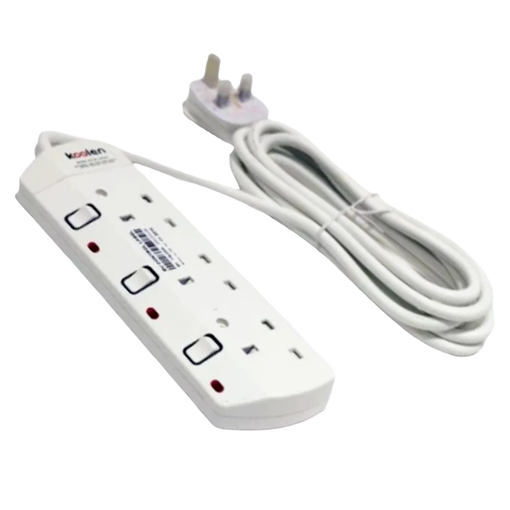 Koolen Electrical Extension with 3 Sockets 5 m