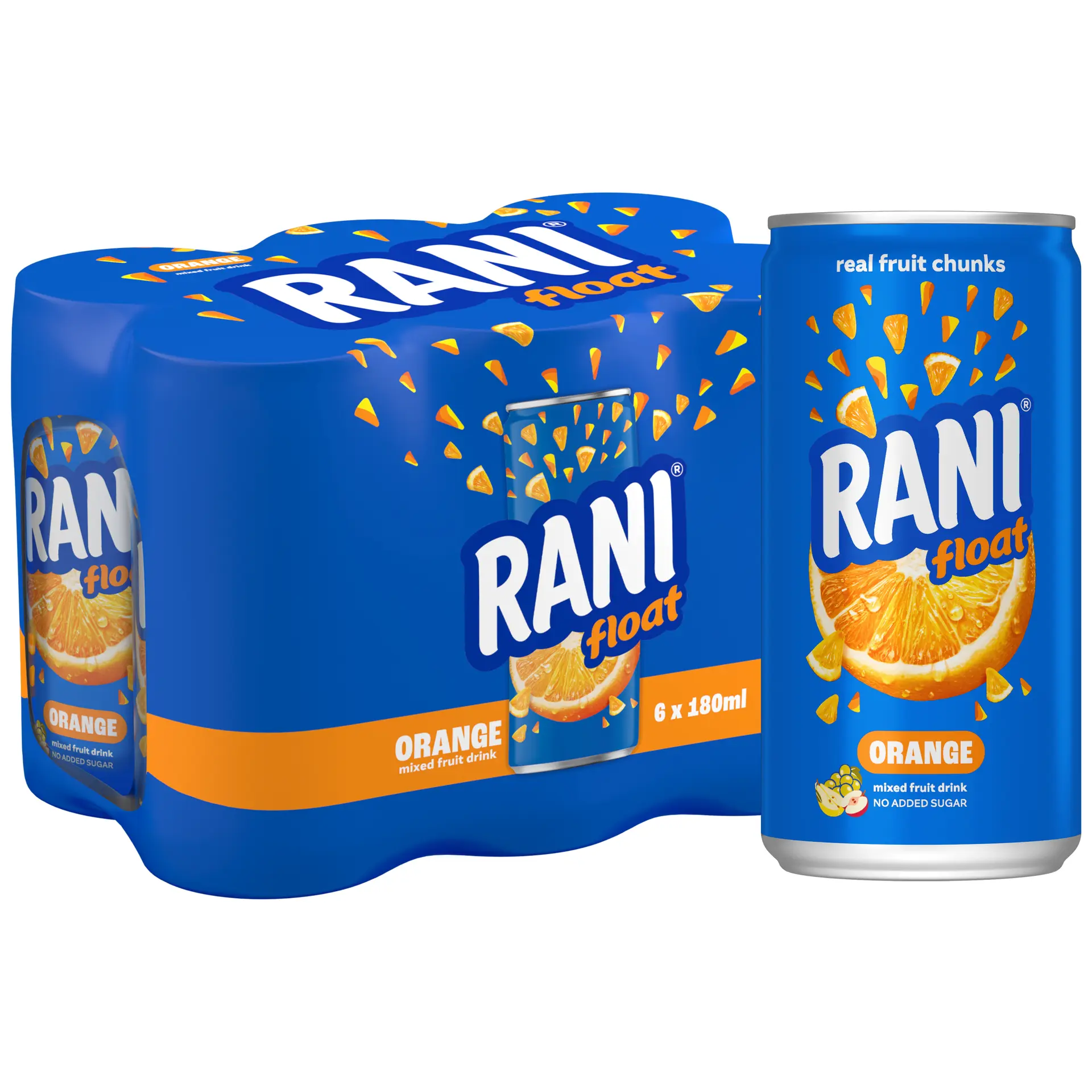 Rani Orange Drink No Added Sugar 6 Pcs 180 ml - view 1