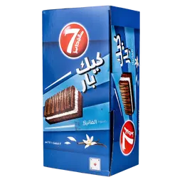 سفن دايز كيك بار بحشوة الفانيلا 12 قطعة × 25 جم