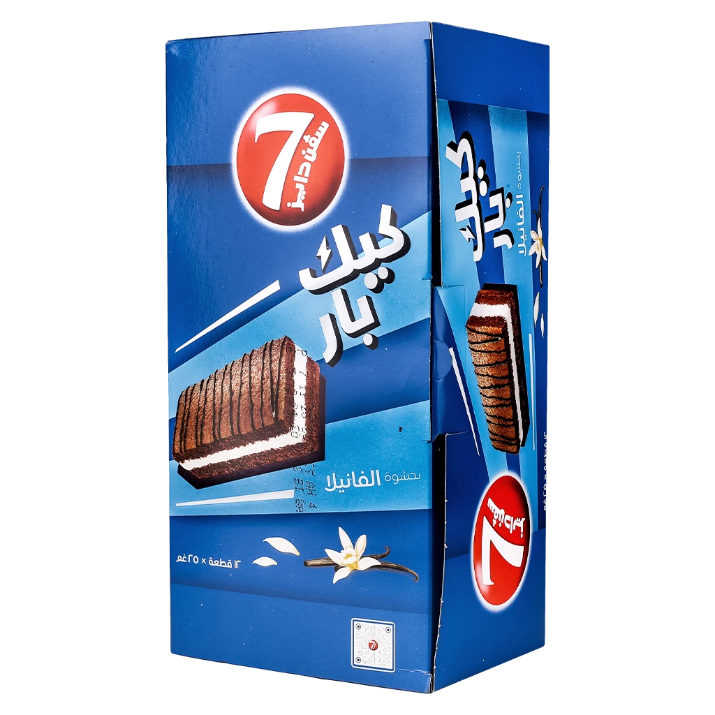 7Days Cake Bar Mini Vanilla Box 25GmX12