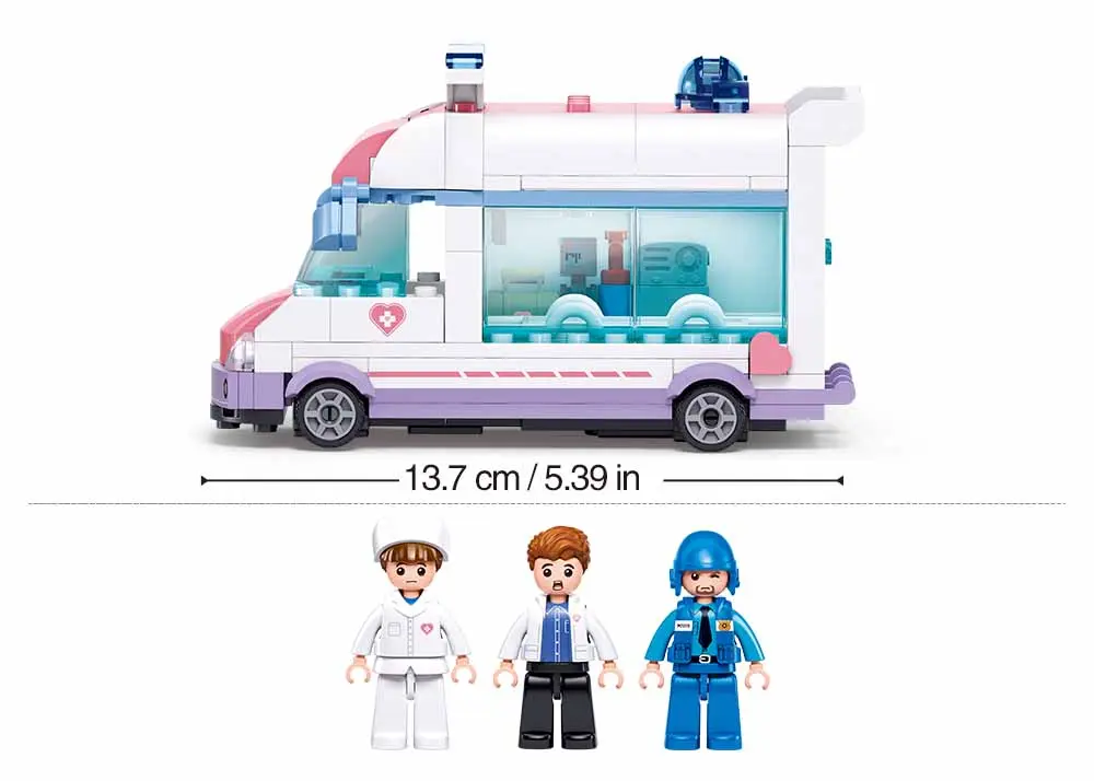 Sluban Ambulance Pulling Car 251 pcs - view 5