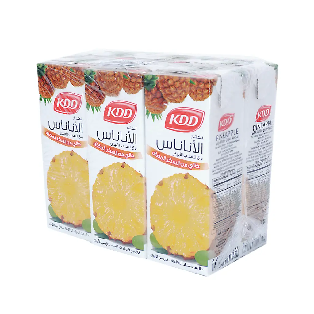 Kdd Nectar Pineapple and white Grape no added sugar 6 pcs 180 ml - view 1