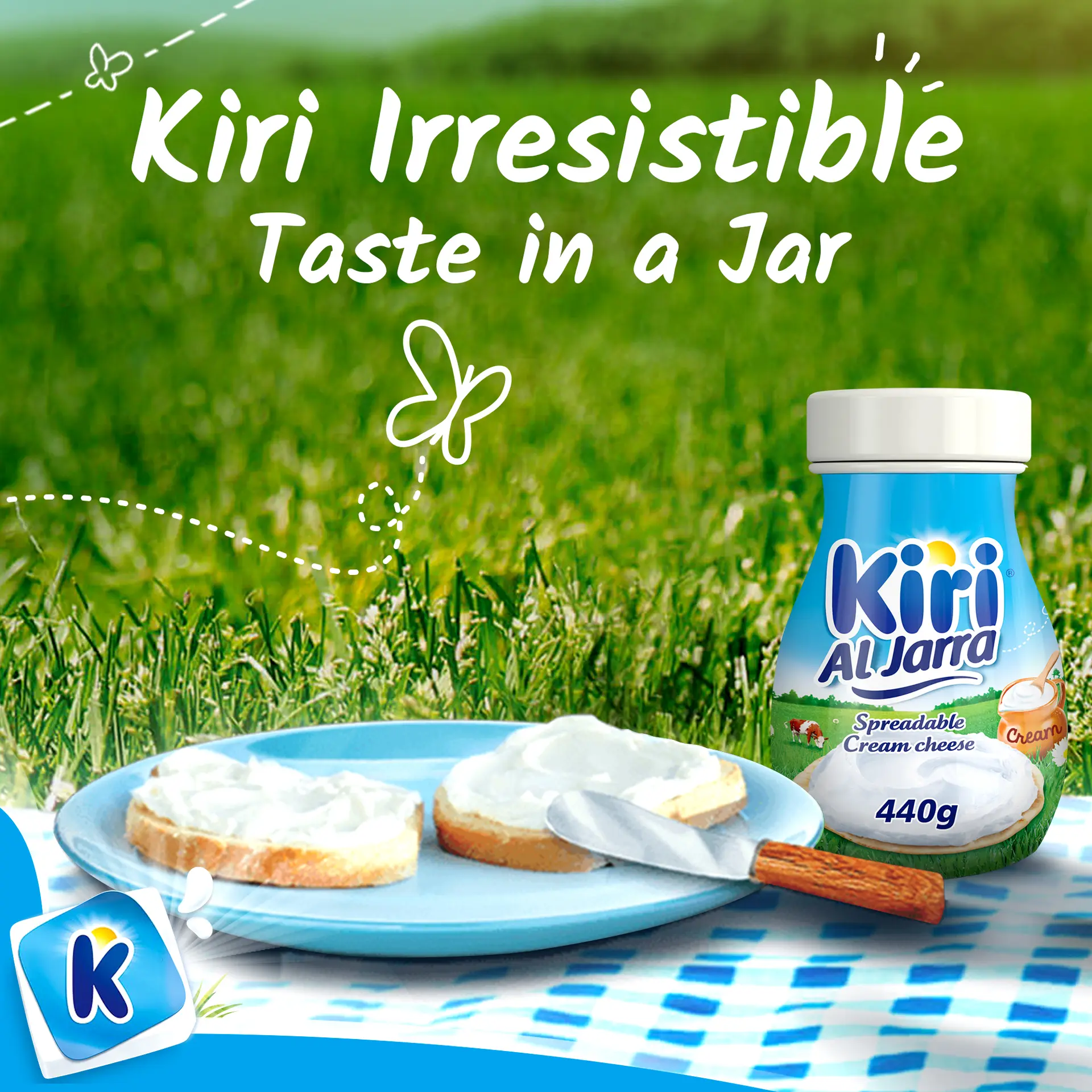 Kiri Jar Spreadableable Cream Cheese 440 gm - view 4