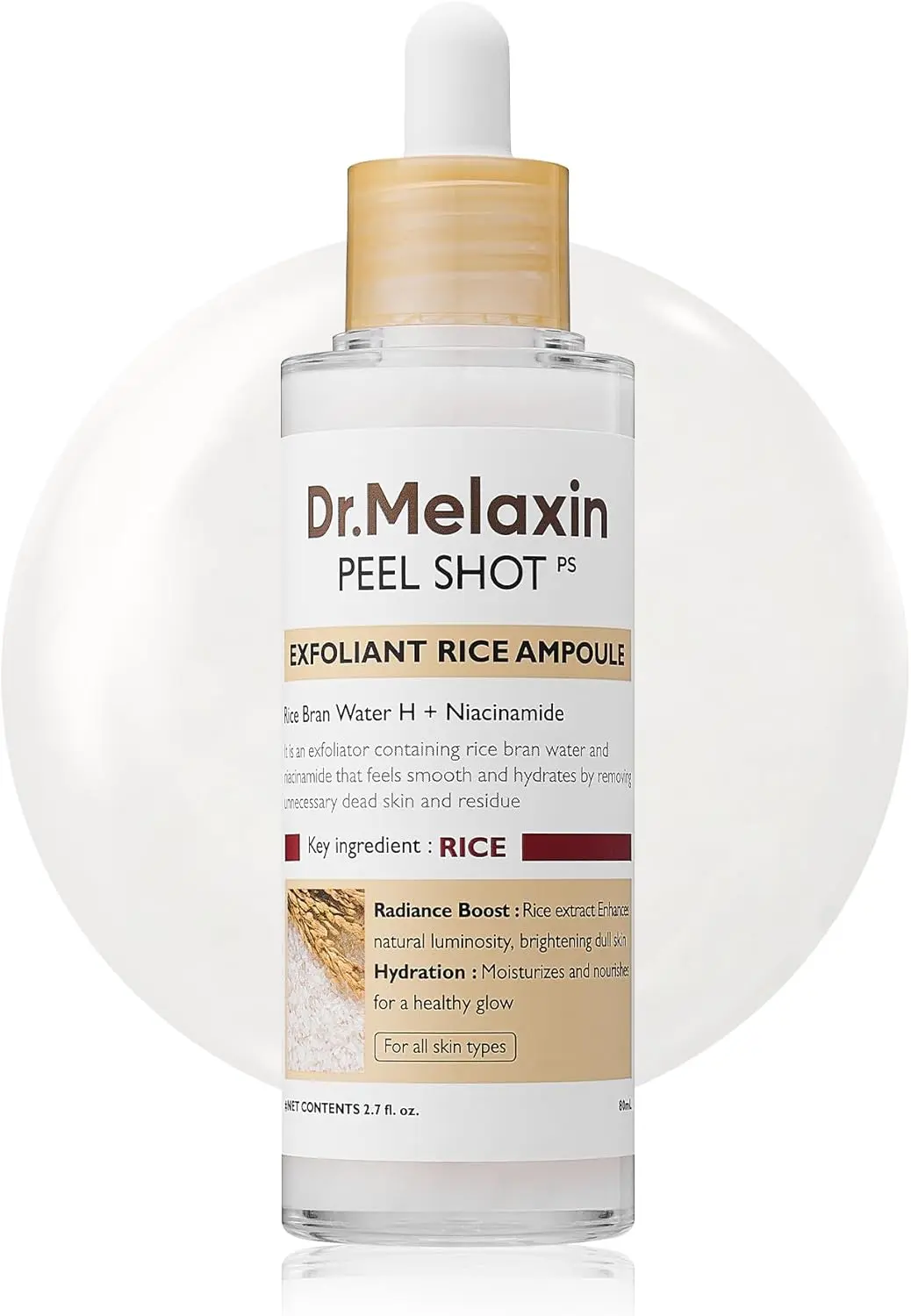 Dr Melaxin Peel Shot Exfoliating White Rice Ampoule 80 ml - view 5