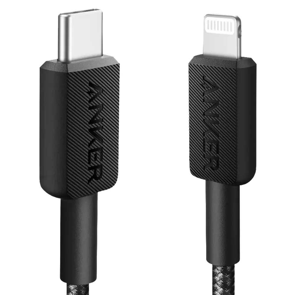 Anker 322 USBC to Lightning Connector Cable Braided 3ft Black - view 1
