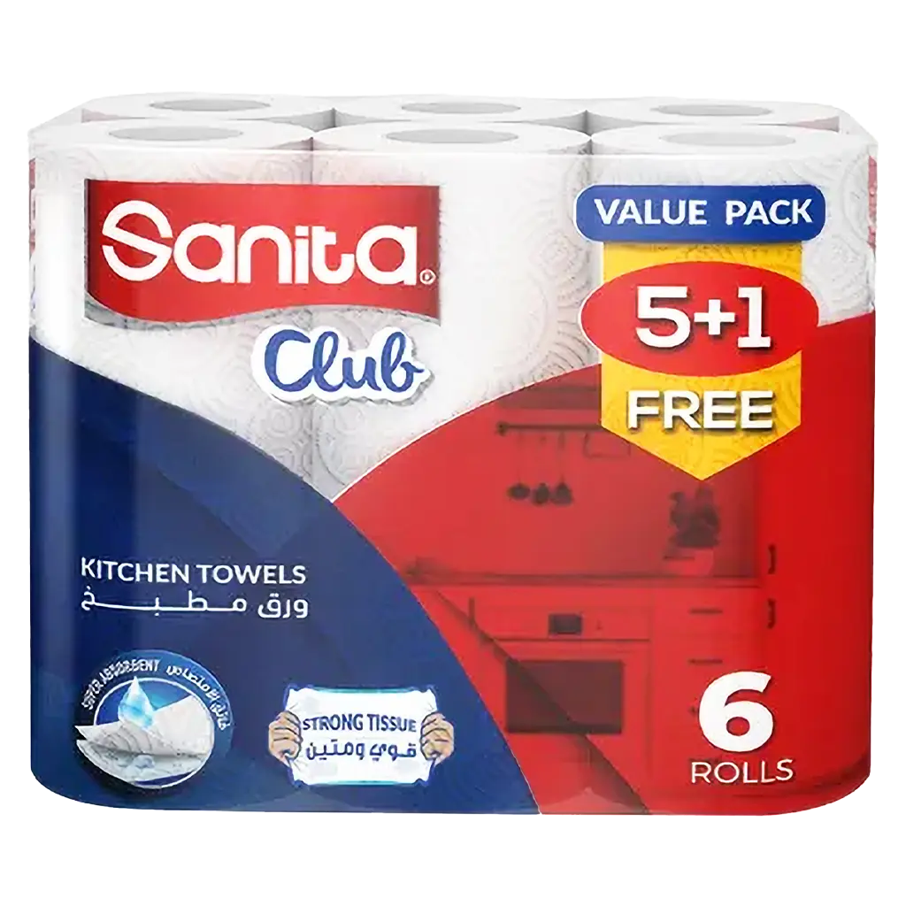 Sanita Club Kitchen Towel 5+1 Rolls - view 1