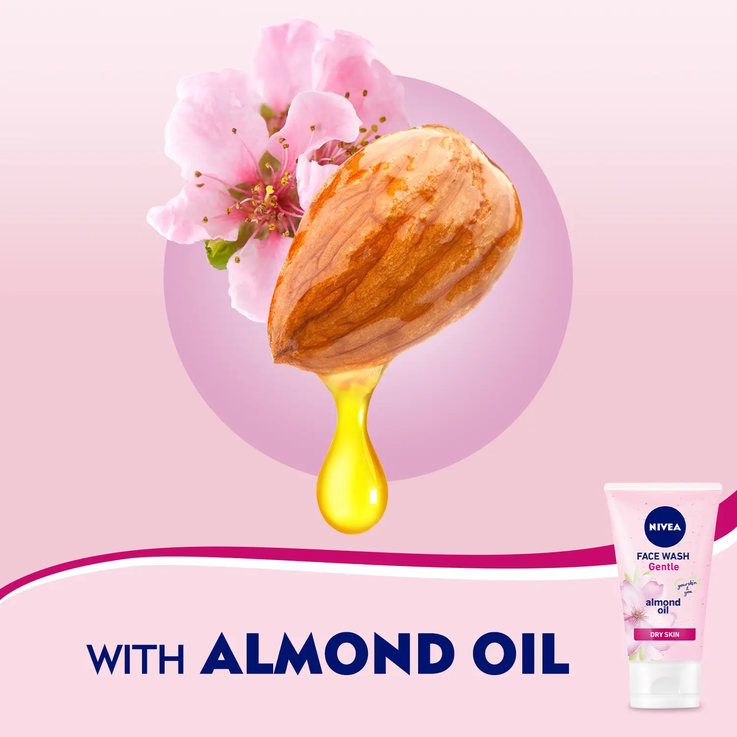 Nivea Face Wash Gentle With Almond Oil Dry To Sensitive Skin 150 ml - view 4