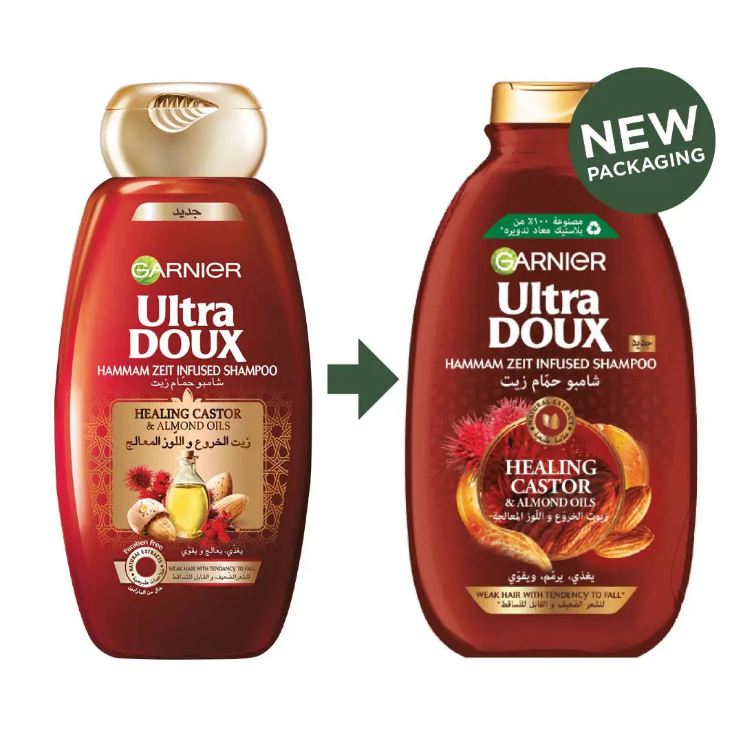 Garnier Ultra Doux Castor & Almond Oils Strengthening Shampoo 600 ml - view 4