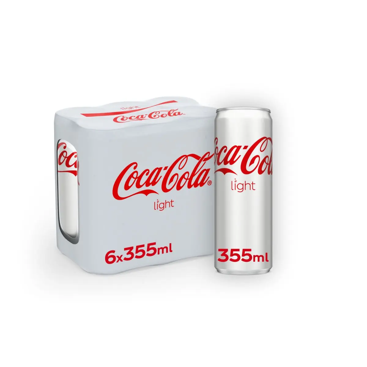 Coca Cola Light Soft Drink  6 x 355ml - view 1