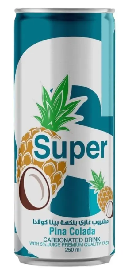 Super Pina Colada Carbonated Drink 250 Ml - view 1