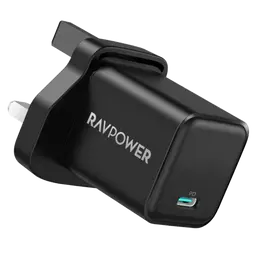 راف بورRP-PC167 شاحن جداري PD 20 W اسود