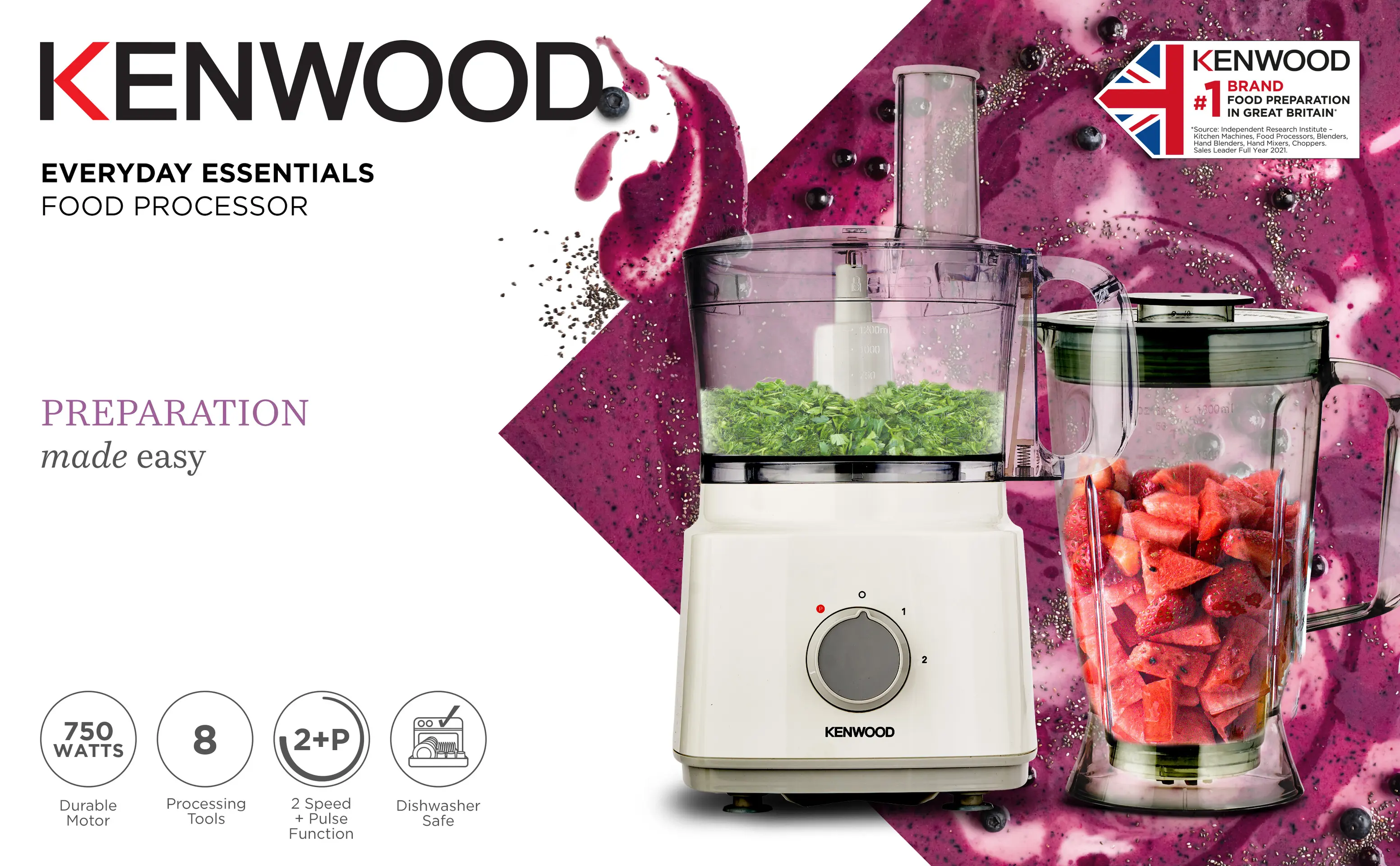 Kenwood Blender Food Processor 750 W 1.8 L - view 2