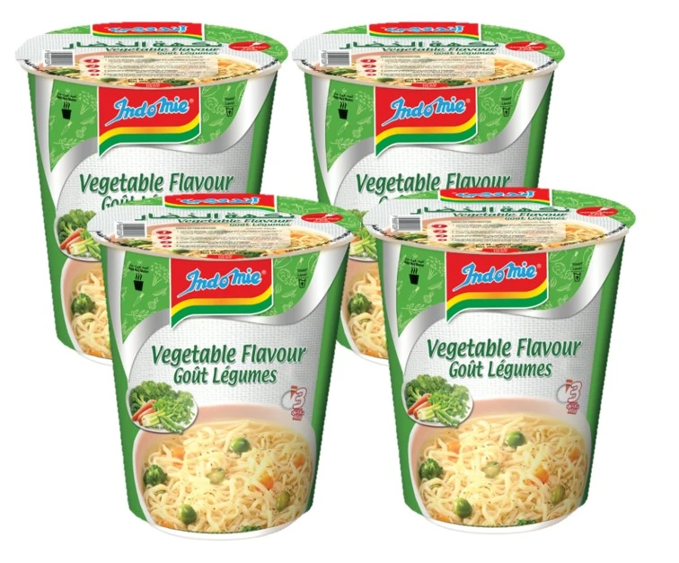 Indomie Instant Cup Noodles Vegetable Flavour 60GmX4