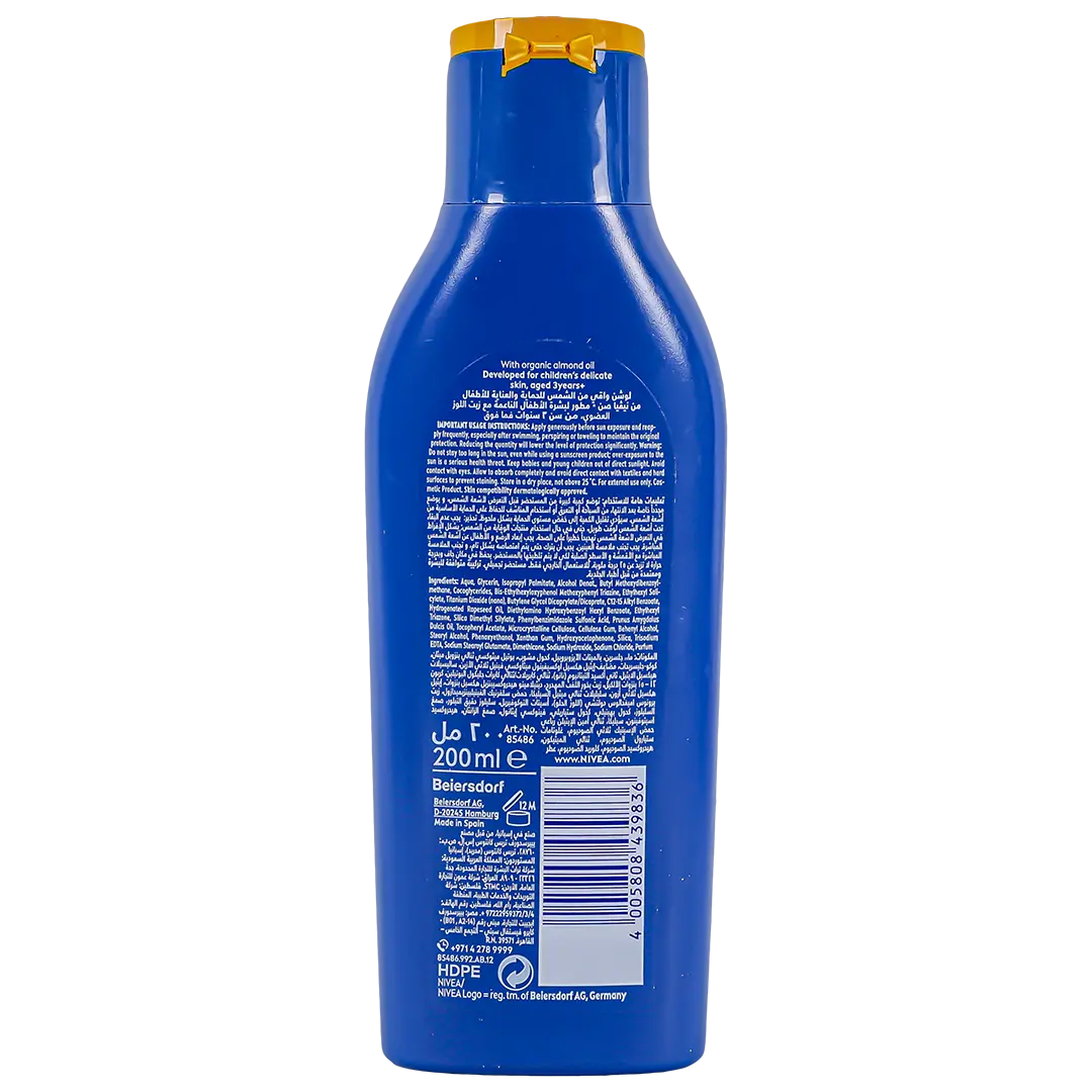 Nivea Sun Kids Protect & Care Sun Lotion SPF 50+ 200 ml - view 2